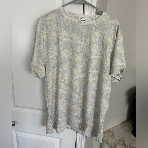 VS PINK Campus Cotton Camp Tee shirt NWT Large - Picture 1 of 7